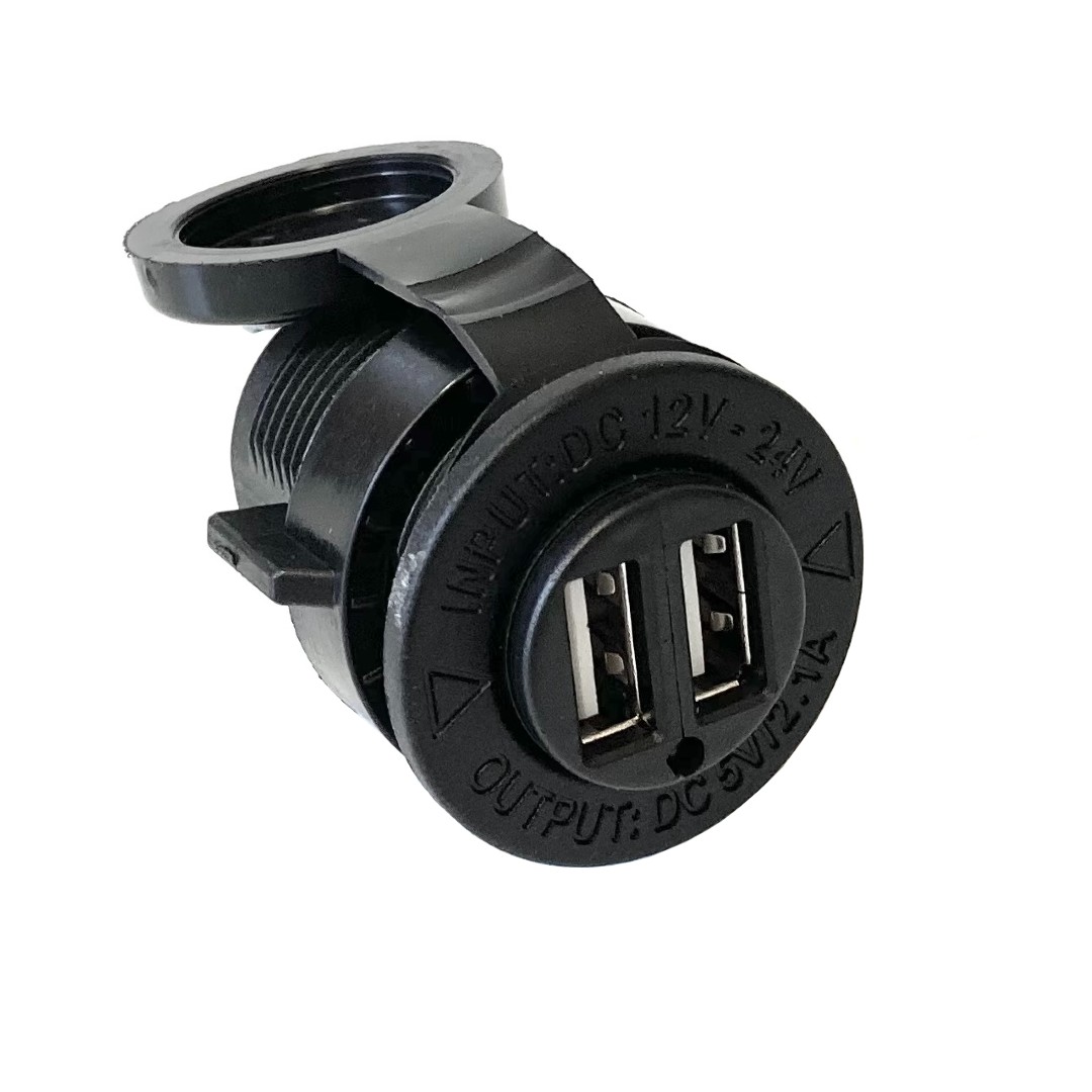 Dual USB Charger Socket 12v-24v