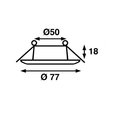 Nova LED Ceiling Light Spring Mount (Clear Lens) - Image 4