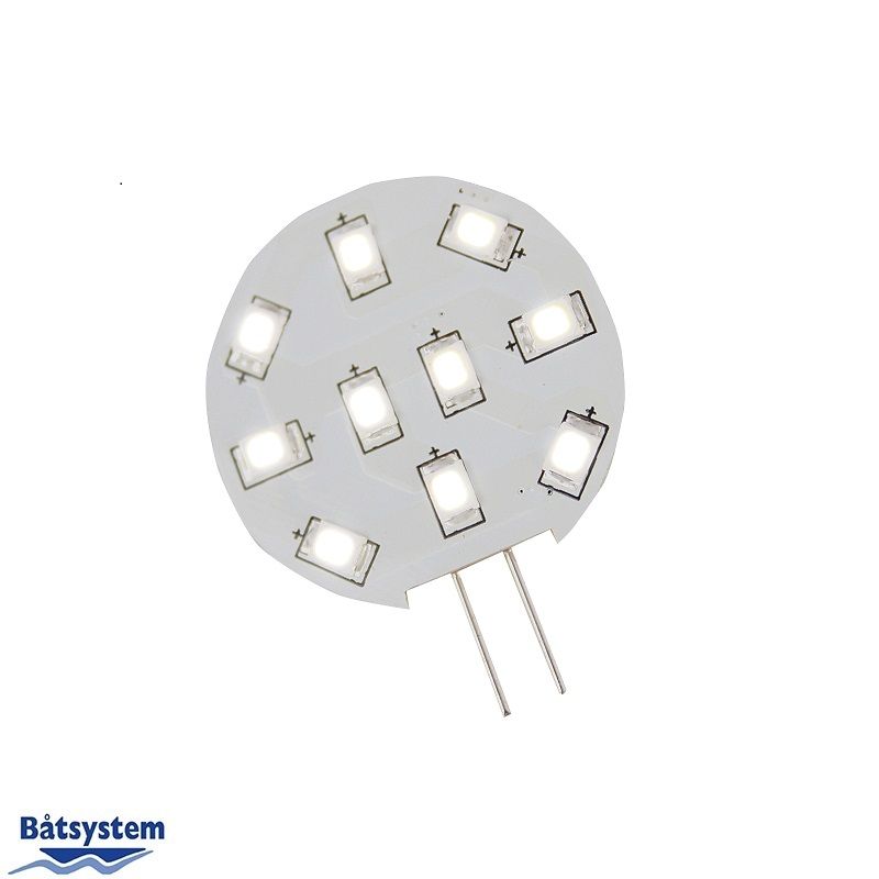 Batsystem LED G4 Fitting 8-30v 1.7w 10 Diodes (Back Pin)