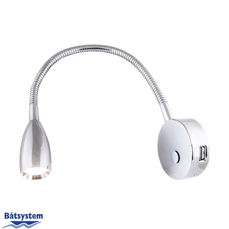 LED Reading Light with USB Socket - Leia