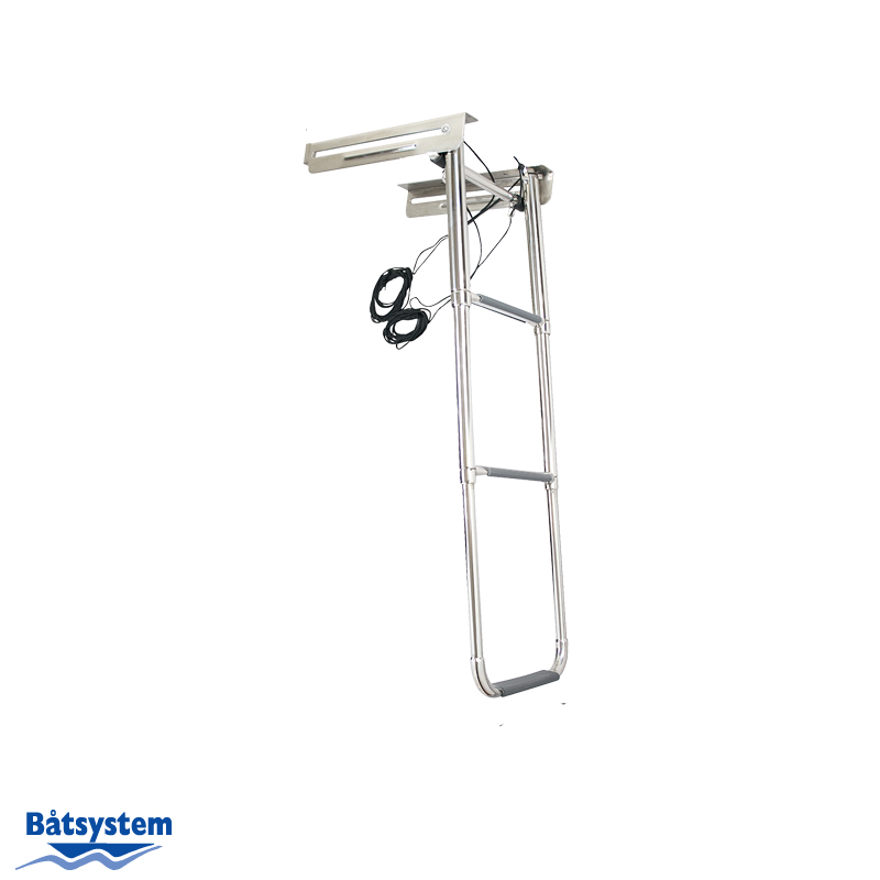 Under Platform Rope Controlled 3 Step Telescopic Ladder