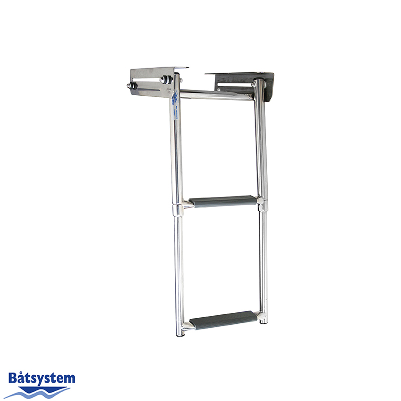 Under Platform 2 Step Telescopic Ladder with Lock