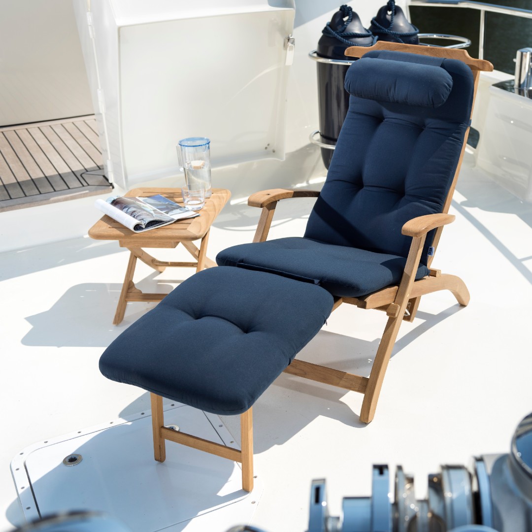 Solid Teak Sun Lounger - Image 3