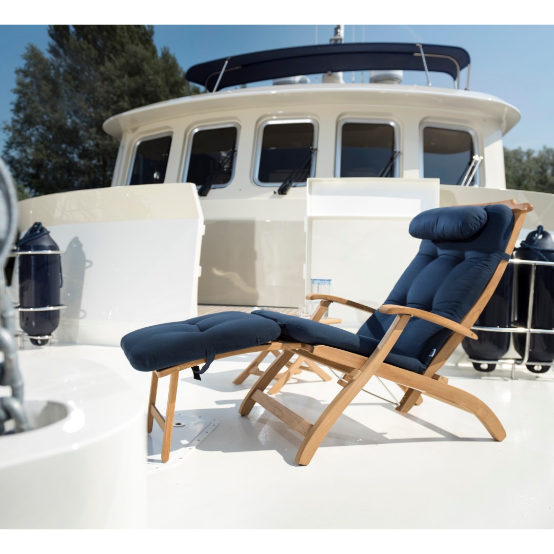 Solid Teak Sun Lounger - Image 4