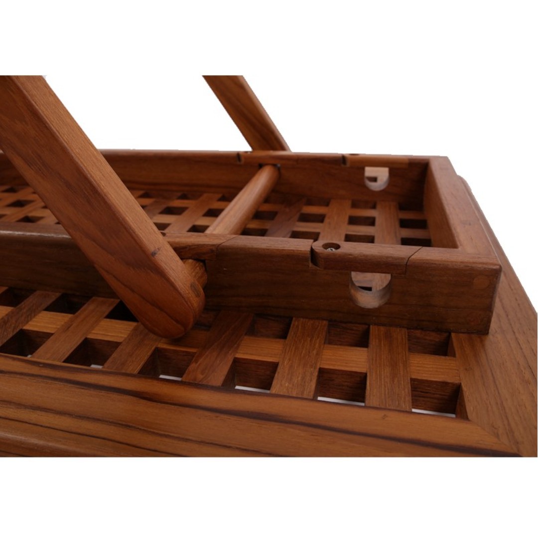 Solid Teak Folding Table - Monte Carlo (75 x 55cm) - Image 3
