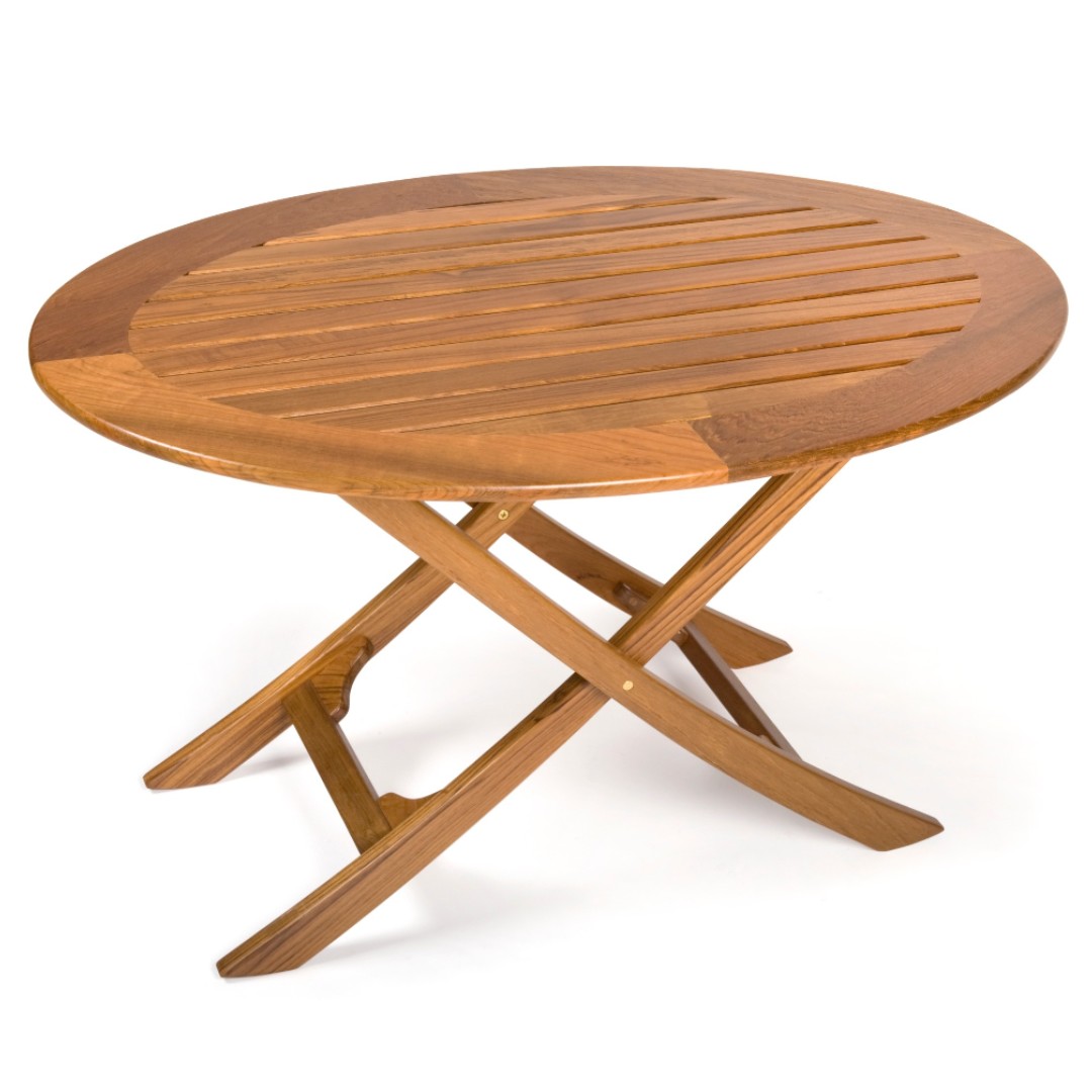 Solid Teak Folding Table - Rembrant (100 x 66cm) - Image 2