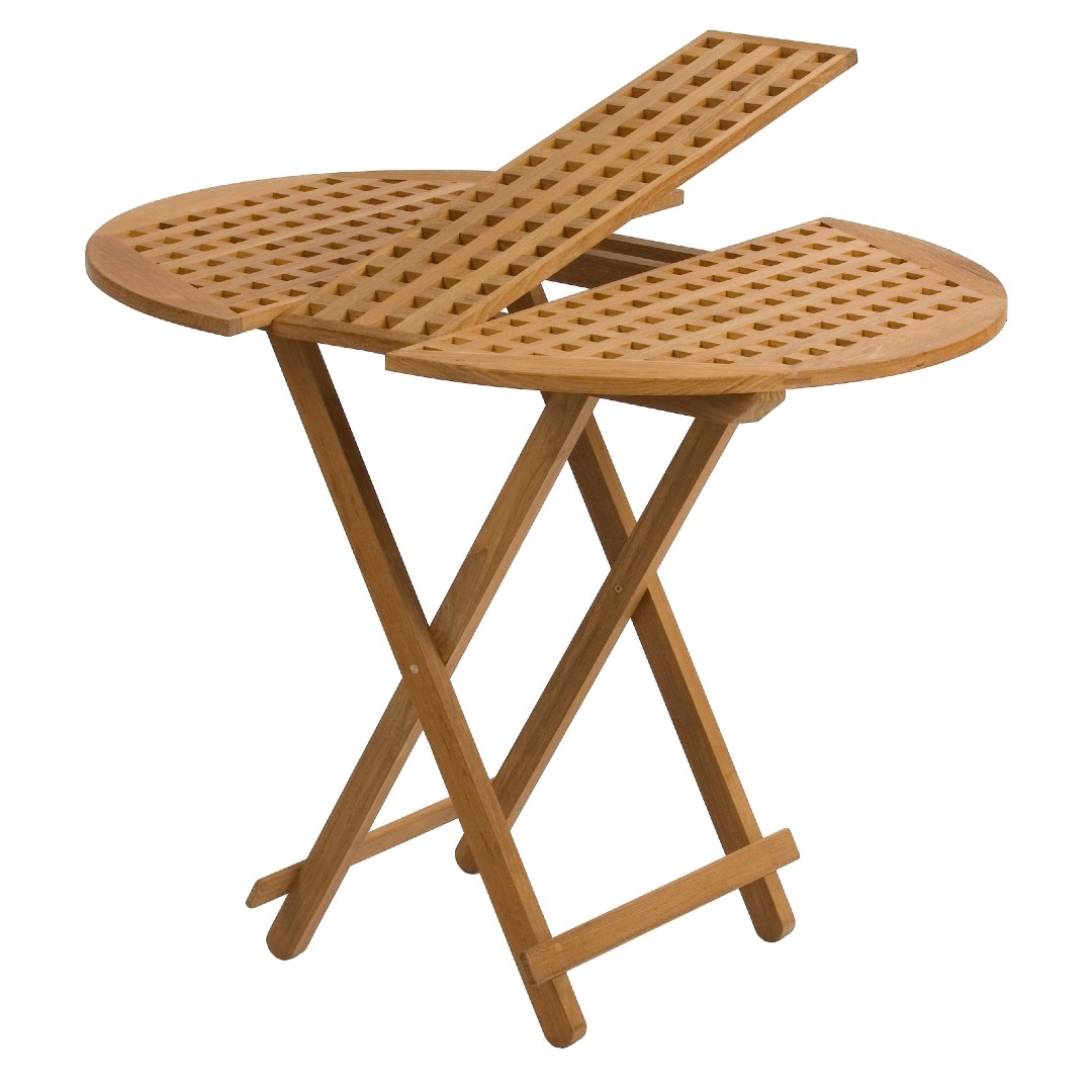 Solid Teak Folding Table - Saint Raphael (97 x 79cm) - Image 2