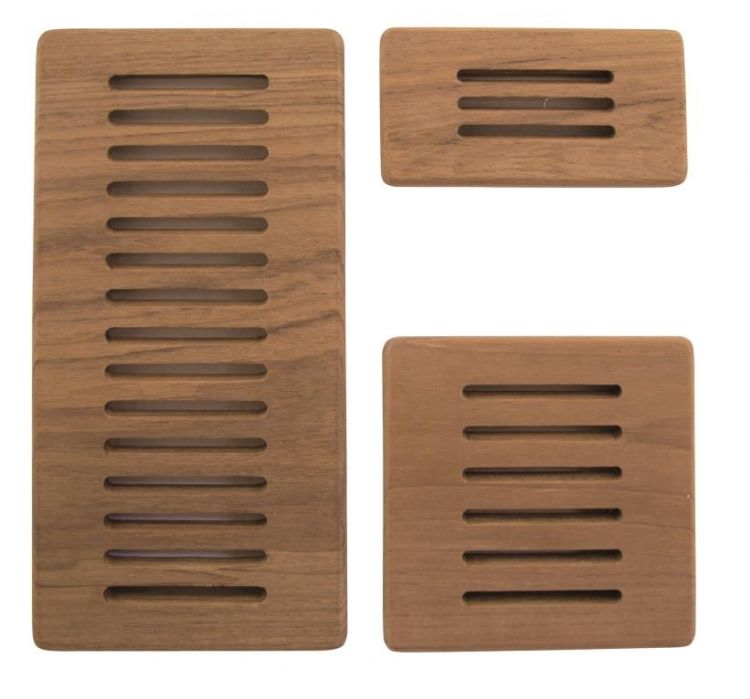 Teak Louvered Vent Insert