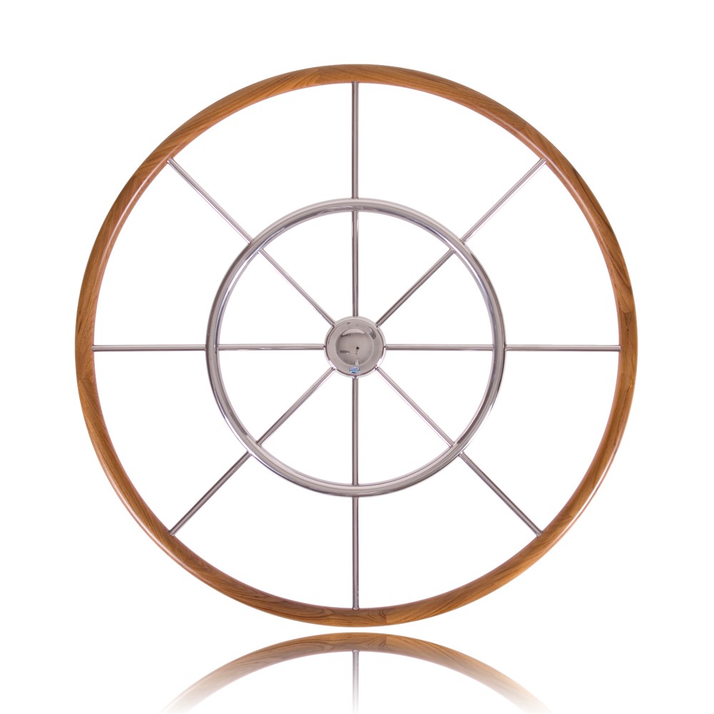 Stazo Solid Teak Steering Wheel - Type 15