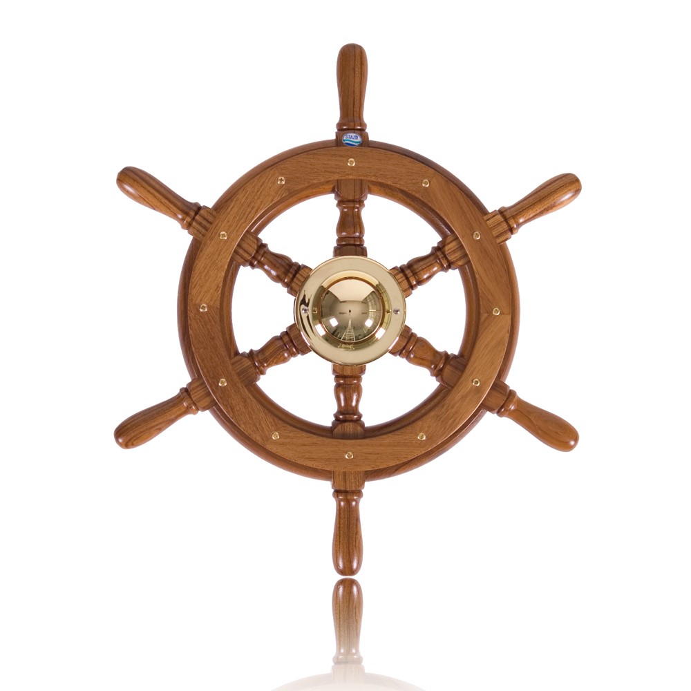 Stazo Solid Teak Steering Wheel - Type 4