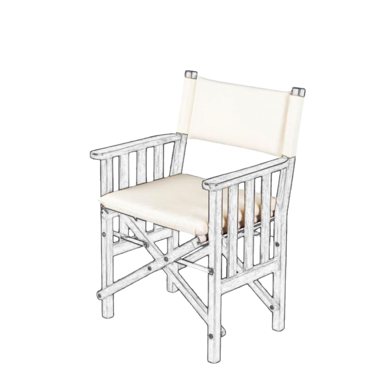 Cushion Set for Teak Directors Chair II and Helmsman Seat II