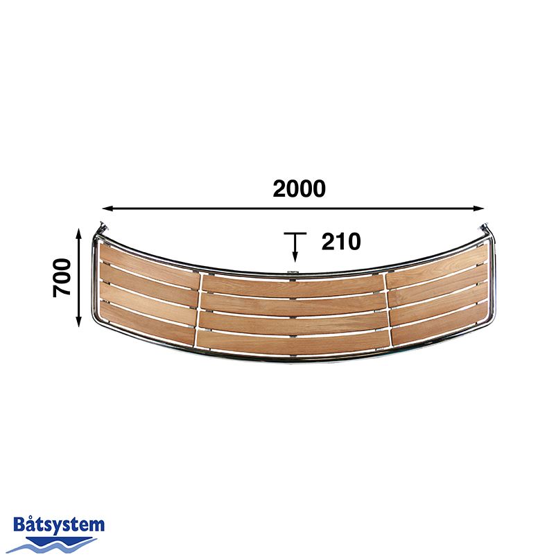 Powerboat Stern Platform 2000x700mm - Image 2